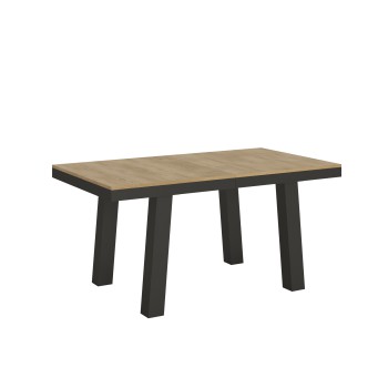 Bridge Evolution table - Extendable table 90x160/264 cm Bridge Evolution White Ash Anthracite frame