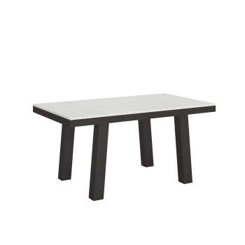 Bridge Evolution table - Extendable table 90x160/264 cm Bridge Evolution White Ash Anthracite frame