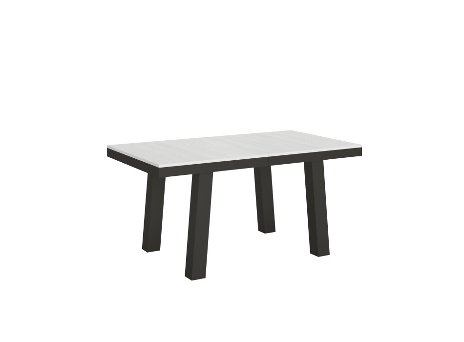 Bridge Evolution table - Extendable table 90x160/264 cm Bridge Evolution White Ash Anthracite frame