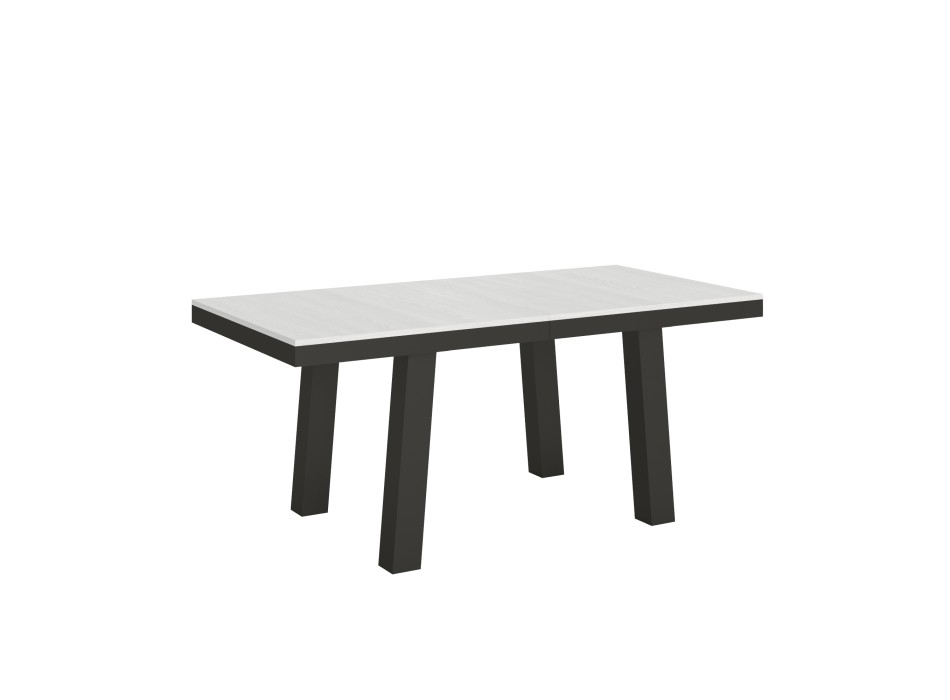 Bridge Evolution table - Extendable table 90x180/284 cm Bridge Evolution White Ash Anthracite frame