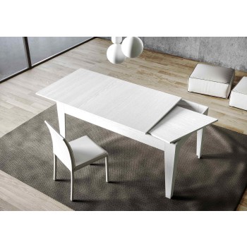 Cico Table - Extendable table 90x120/180 cm Cico White Spatolato