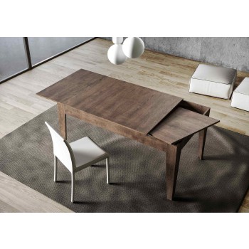 Cico Table - Extendable table 90x120/180 cm Cico White Spatolato