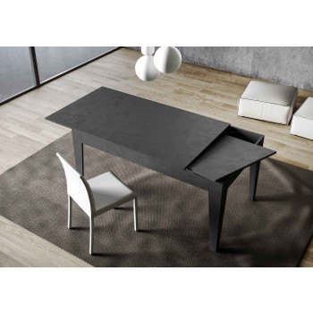 Cico Table - Extendable table 90x120/180 cm Cico White Spatolato