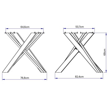 Clerk Premium Table - Extendable table 90x90/194 cm Clerk Premium White Ash top - Anthracite legs