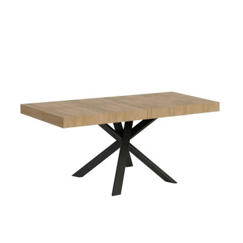 Clerk Premium Table - Extendable table 90x90/194 cm Clerk Premium White Ash top - Anthracite legs