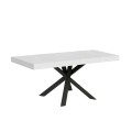 Extendable table 90x90/194 cm Clerk Premium top - Anthracite legs