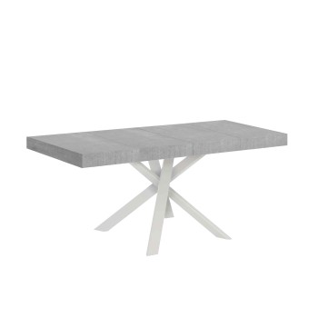 Clerk Premium Table - Extendable table 90x90/194 cm Clerk Premium White Ash top - White legs