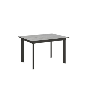 Cumar Table - Extendable table 90x120/180 cm Cumar White Ash Anthracite frame