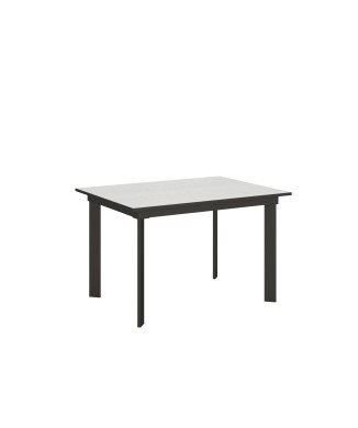 Cumar table - Extendable table 90x120/180 cm Cumar White Ash Anthracite frame