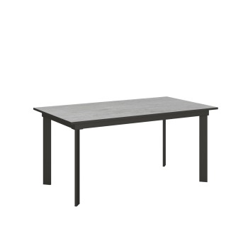 Cumar table - Extendable table 90x160/220 cm Cumar White Ash Anthracite frame