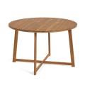 Dafna round outdoor table in solid wood