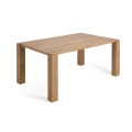 Deyanira table in oak veneer and solid oak legs 160 x 90 cm