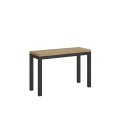 Opening table 120/200x45/90 cm Everyday Double Anthracite frame