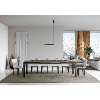 Everyday Evolution table - Extendable table 90x120/224 cm Everyday Evolution White Ash Anthracite frame