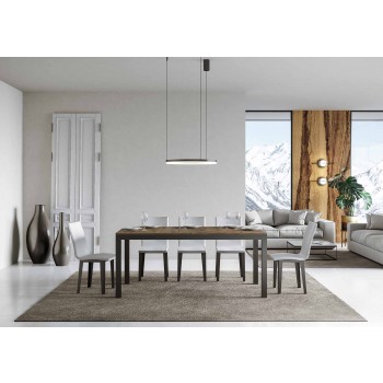 Everyday Evolution table - Extendable table 90x160/264 cm Everyday Evolution White Ash Anthracite frame