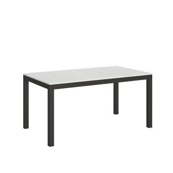 Everyday Evolution table - Extendable table 90x160/264 cm Everyday Evolution White Ash Anthracite frame