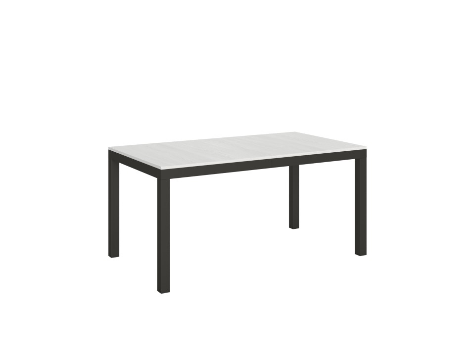 Everyday Evolution table - Extendable table 90x160/264 cm Everyday Evolution White Ash Anthracite frame