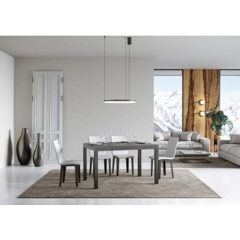 Everyday Premium Table - Extendable table 90X120/224 cm Everyday Premium White Ash Anthracite frame