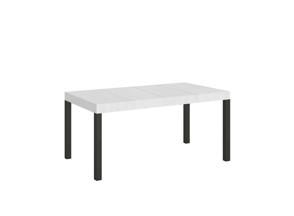 Everyday Premium Table - Extendable table 90X120/224 cm Everyday Premium White Ash Anthracite frame