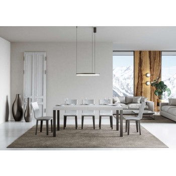 Everyday Premium Table - Extendable table 90x160/264 cm Everyday Premium White Ash Anthracite frame