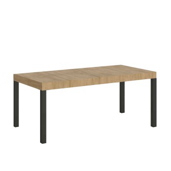 Everyday Premium Table - Extendable table 90x90/246 cm Everyday Premium White Ash Anthracite frame