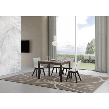 Everyday table - Extendable table 70x110/194 cm Everyday White Ash Anthracite frame