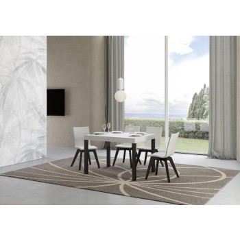 Everyday Table - Extendable table 70x110/194 cm Everyday White Ash Anthracite frame