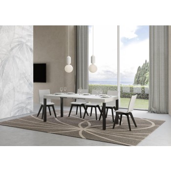 Everyday Table - Extendable table 70x110/194 cm Everyday White Ash Anthracite frame