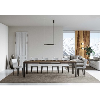 Everyday Table - Extendable table 90x130/234 cm Everyday White Ash Anthracite frame