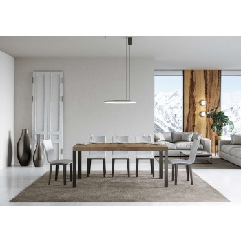 Everyday Table - Extendable table 90x160/264 cm Everyday White Ash Anthracite frame