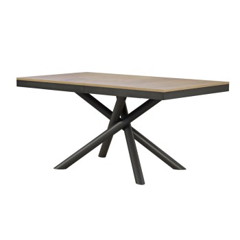 Famas Evolution table - Extendable table 90x160/264 cm Famas Evolution White Ash Anthracite frame