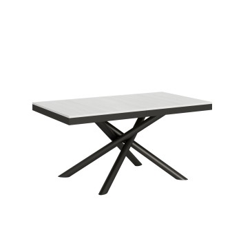 Famas Evolution table - Extendable table 90x160/264 cm Famas Evolution White Ash Anthracite frame