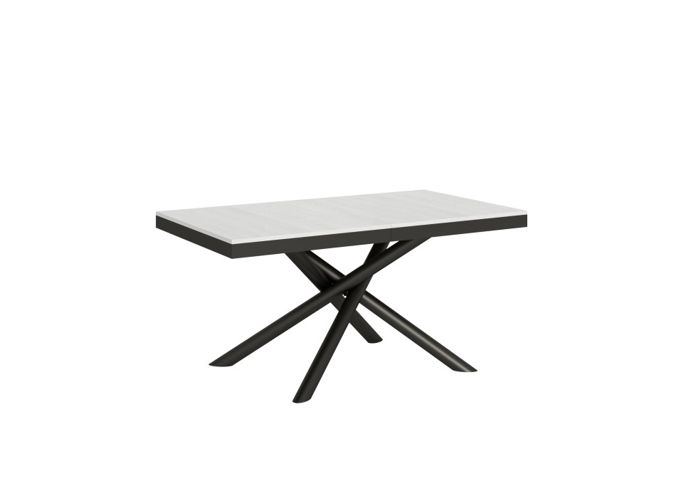 Famas Evolution table - Extendable table 90x160/264 cm Famas Evolution White Ash Anthracite frame