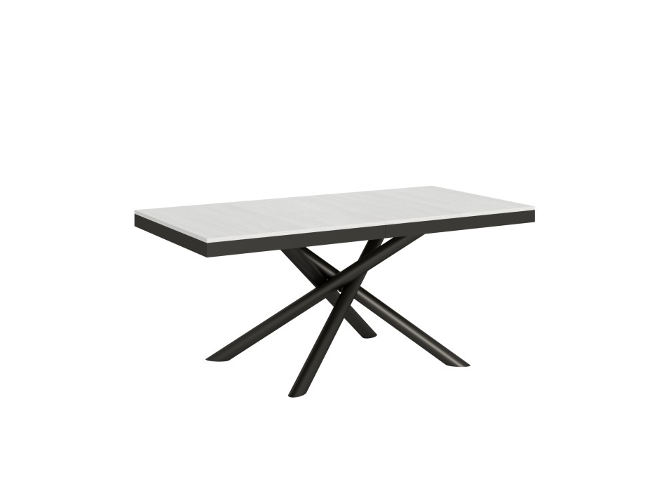 Famas Evolution table - Extendable table 90x180/284 cm Famas Evolution White Ash Anthracite frame