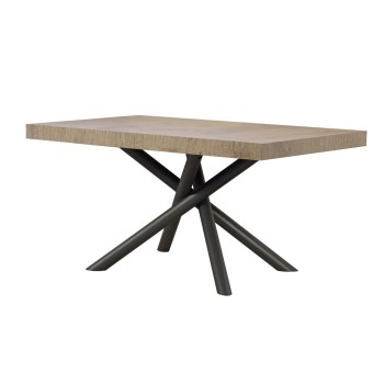 Famas Premium Table - Extendable table 90x120/224 cm Famas Premium White Ash Anthracite frame