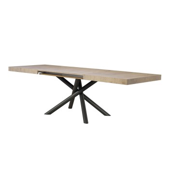 Famas Premium Table - Extendable table 90x120/224 cm Famas Premium White Ash Anthracite frame