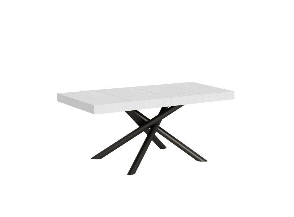 Famas Premium Table - Extendable table 90x120/224 cm Famas Premium White Ash Anthracite frame