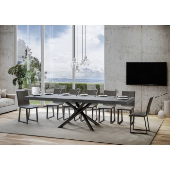 Famas Premium Table - Extendable table 90x180/284 cm Famas Premium White Ash Anthracite frame