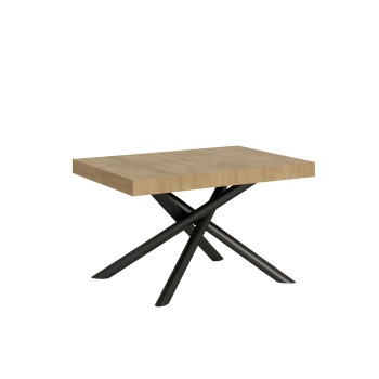 Famas table - Extendable table 90x120/224 cm Famas White Ash Anthracite frame