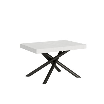 Famas Table - Extendable table 90x120/224 cm Famas White Ash Anthracite frame