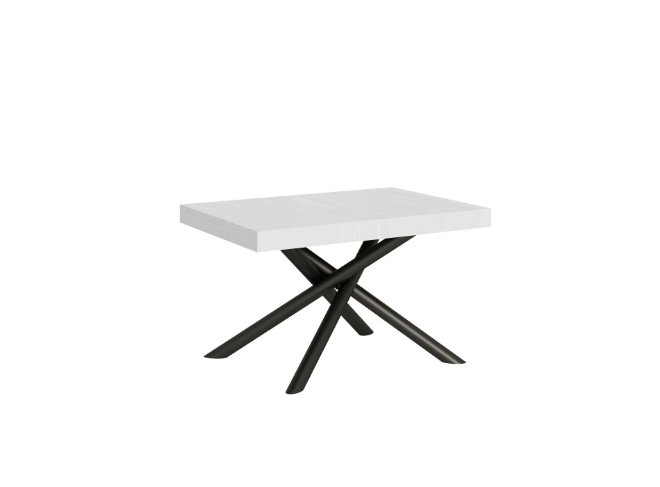 Famas Table - Extendable table 90x120/224 cm Famas White Ash Anthracite frame