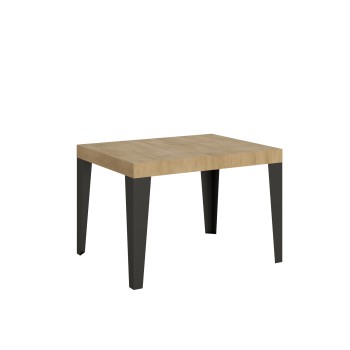 Flame Anthracite Table - Extendable table 70x110/194 cm Flame White Ash Anthracite frame