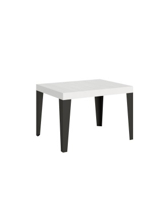 Flame Anthracite Table - Extendable table 70x110/194 cm Flame White Ash Anthracite frame