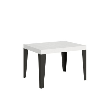 Flame Anthracite Table - Extendable table 70x110/194 cm Flame White Ash Anthracite frame