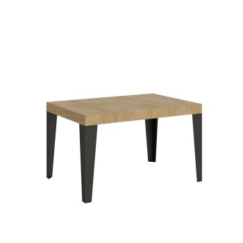 Flame Anthracite Table - Extendable table 90X120/224 cm Flame White Ash Anthracite frame