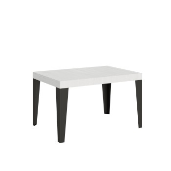 Flame Anthracite Table - Extendable table 90X120/224 cm Flame White Ash Anthracite frame