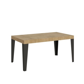 Flame Anthracite Table - Extendable table 90x160/264 cm Flame White Ash Anthracite frame