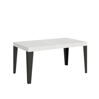 Flame Anthracite Table - Extendable table 90x160/264 cm Flame White Ash Anthracite frame