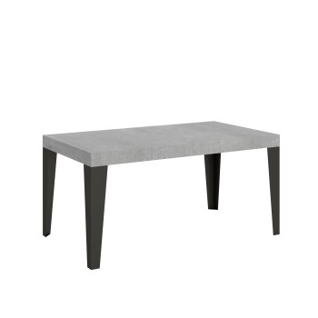 Flame Anthracite Table - Extendable table 90x160/420 cm Flame White Ash Anthracite frame