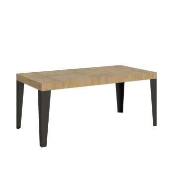 Flame Anthracite Table - Extendable table 90x180/284 cm Flame White Ash Anthracite frame